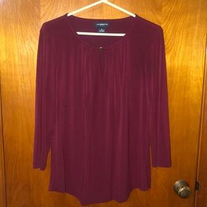 Maroon top